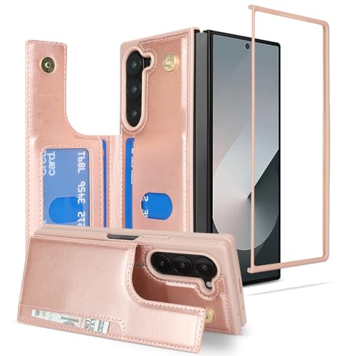 Étui portefeuille Galaxy Z Fold 6 iCoverCase avec fentes cartes et RFID