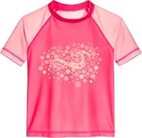 Playshoes Mädchen Badeshirt Rash-Guard-Shirt, Kurzarm Tupfen, 146/152 cm