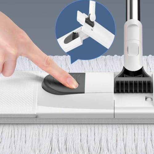 Image of 360 Rotating Flat Mop for Floor Cleaning Flat Mop for Quick Wet and Dry Use with Reusable Microfiber Washable Pads Suitable for All Types of Flooring
