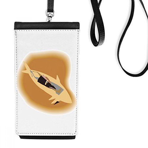Faux smartphone bourse en cuir suspendu pour garder les mains libres