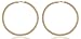 Goldtone Mesh Pattern Large 4 Inch Hoop Earrings (E-828)