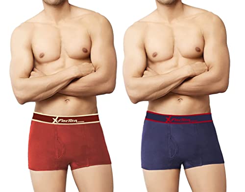 Image of The Tinge X-Factor Men's Strech Solid Trunk for Men & Boys|Men's Trunk (Pack of 2)