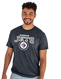 Winnipeg Jets NHL Officially Licensed T-Shirt Heathered Black, Large