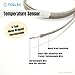 TCELEC TCE-K01HT-2000 K Type Metal Wrapped Durable and High Temperature Resistant Thermocouple Sensor Probe for Oven and Furnace with Temperature Range from 77℉ to 932℉