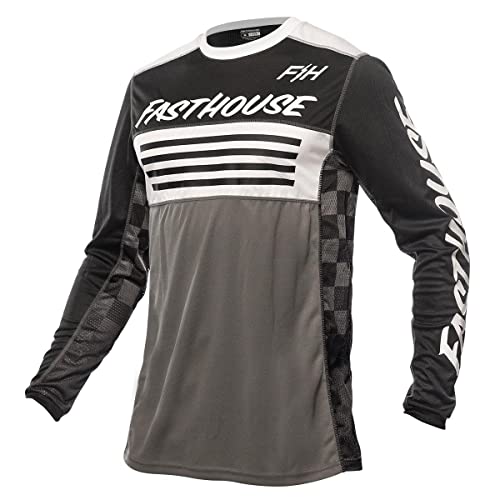 FASTHOUSE Grindhouse Omega Jersey (Black/Gray, Small)