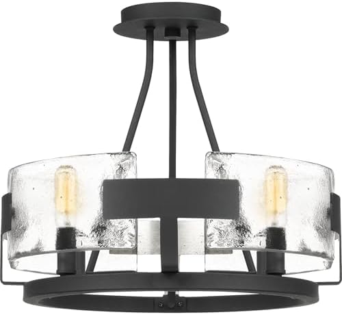 Quoizel Stratum 4-Light Royal Ebony Semi-Flush Mount Light