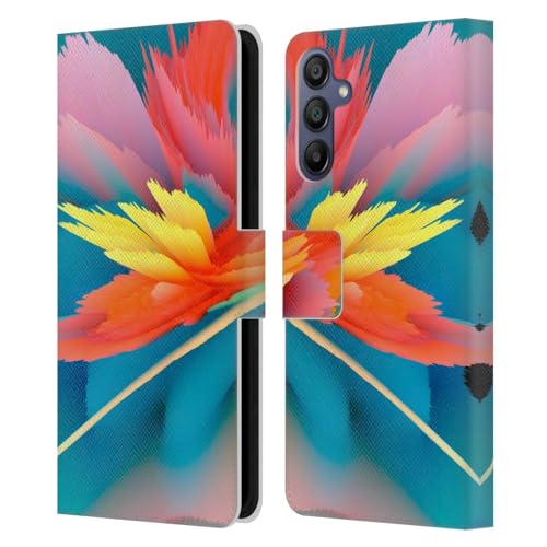 Funda para Samsung Galaxy A15 con tarjetero y soporte de cuero Haroulita