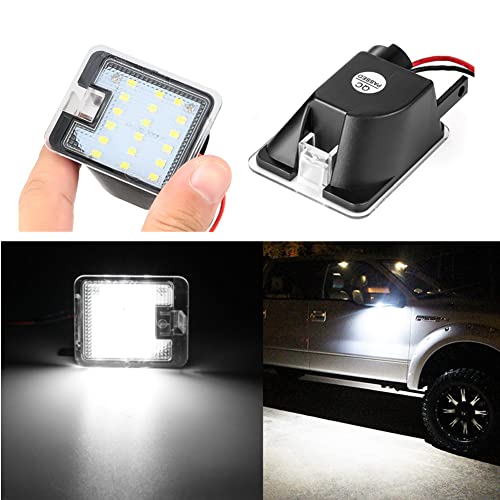 LEDFEWAG 2 pièces LED Feux latéraux Sous la lumière de flaque de miroir latéral Compatible pour Ford Focus MK3 MK2 Mondeo Kuga C-Max Escape S-Max
