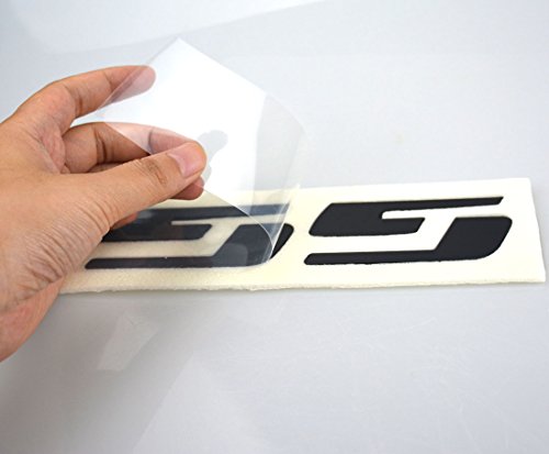 Image of Aimoll 3 Pair SS Emblems Badges Nameplates 3D Logo for Chevrolet Silverado Gmc Sierra (Matte Black)