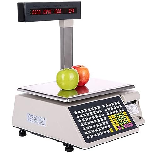 Báscula Digital Comercial con Impresora y Pantalla LCD miniatura 1