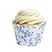 Dress My Cupcake Sky Blue Filigree Cupcake Wrappers, Set of 12