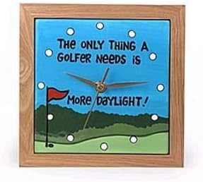 Need More Daylight Ceramic Golf Clock by Our Name Is Mud