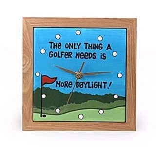 Need More Daylight Ceramic Golf Clock By Our Name Is Mud #TOP5