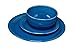 Fiesta® Bistro Coupe 3-Piece Dinnerware Set – Durable Ceramic, Lead-Safe, Dishwasher/Microwave/Oven Safe – Made in USA Dinnerware - Lapis