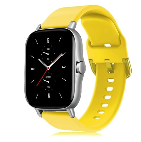 [] 20 22mmVRXgoh Bip GTS 4 2 2e Mini GTR 4 42mm 47mm GTR 2 2e stratos Active 2 X|[cXgohƌ݊(Yellow,Amazfit GTS-2-2e-