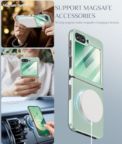 Caka Z FLIP6-CXLT For Galaxy Z Flip 6 Case, Samsung Flip 6 Case [Compatible With Magsafe] [Hinge Protection] [Screen Protector] Shockproof Magnetic Phone Case thumb #3