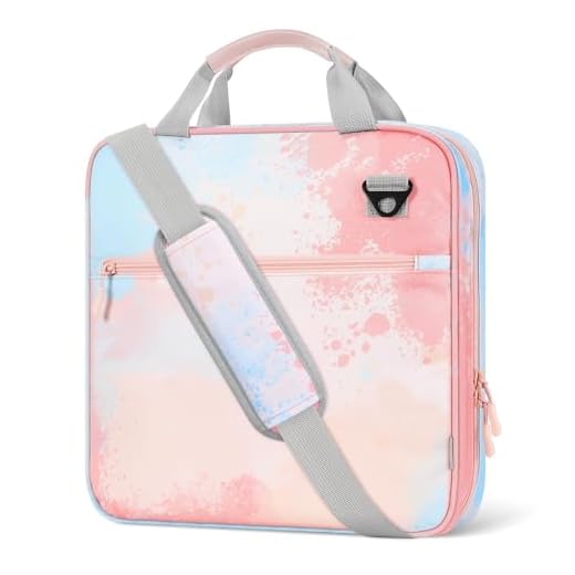 MoKo Zipper Binder, 2 inch 3 Ring Binder with Zipper, 500 Sheet Capacity Multi-Pocket School Zipper Binder with Padded Shoulder Strap Handle, School Supplies Organizer for Middle Student, Orange Pink