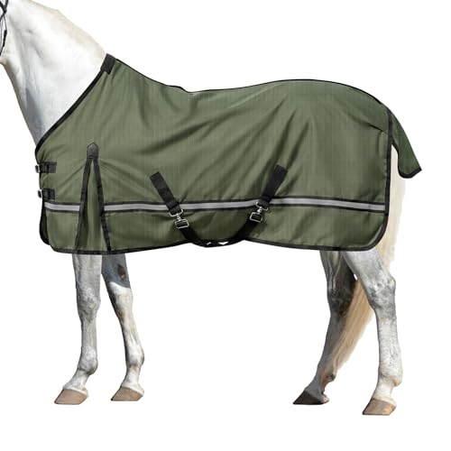 Koeerie 72in Horse Blanket 0g Waterproof Outer with Breathable Mesh Liner