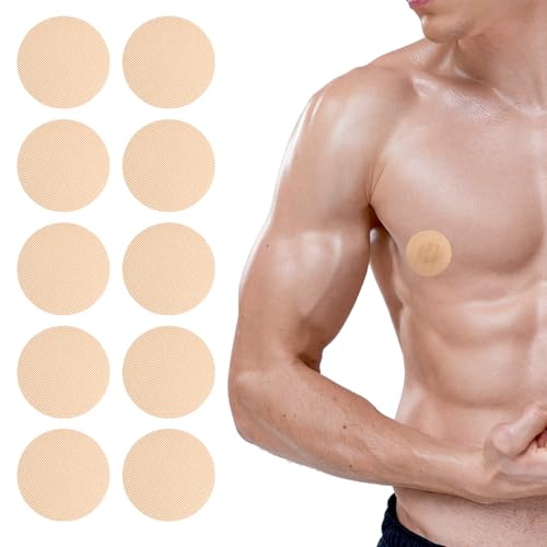 Qianyu 300 Stück Marathon Run Gear Nippel Reibungsverhütung Herren Unsichtbare Nippelpads Atmungsaktiv Hypoallergen Nippelabdeckung Unsichtbare...