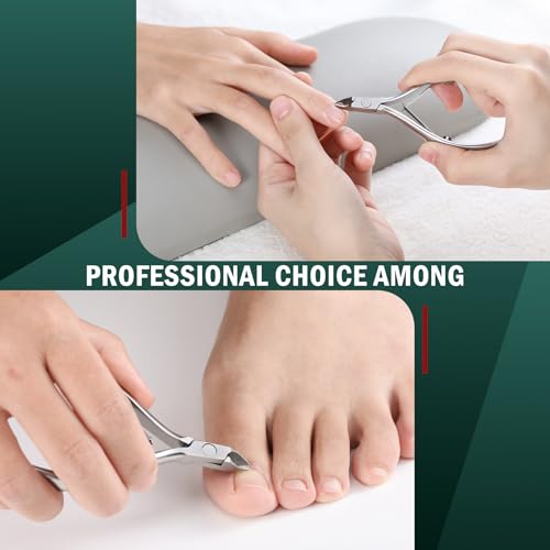 FVION Cuticle Clippers, Precision Cuticle Cutter, Extremely Sharp Cuticle Scissors, Stainless Steel Nail Cuticle Remover - Image 2