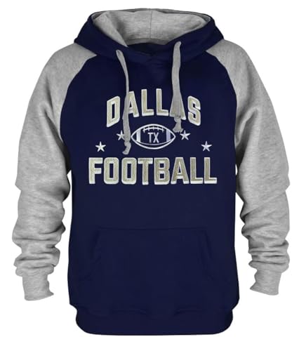 CLORPEAK Mens City Fully Embroidery Soft Classic Pullover Sweatshirt Hoodie - Dal Navy M