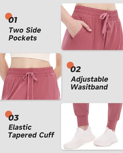 GAYHAY 4 Pack Joggers for Women - Ultra-Soft Lightweight Women Sweatpants with Pockets for Lounge Yoga Workout4
