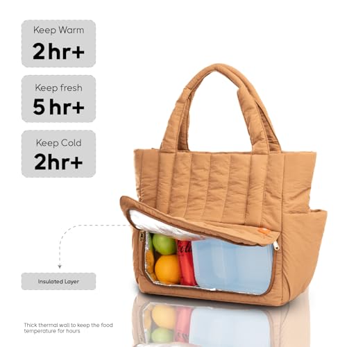 Image of Bayne Large Size Tote Bag with Lunch Compartment | Laptop Bags for Women Office Use | Waterproof Handbag for Women | Elegant Office Bags for Woman | Office Bag for Woman