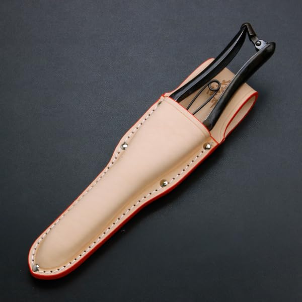 花隈川　片手刈込鋏　両刃　細身軽量 280mm ガード付き 名入れ無料 片手刈込鋏 花隈川 両刃 280mm 細身 名入れ 職人手作り