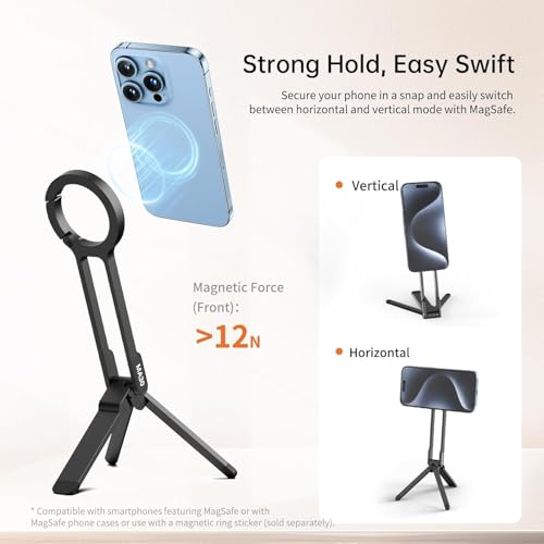 Image of ULANZI VL49 RGB Video Lights with MA30 Magnetic Phone Tripod Stand for iPhone