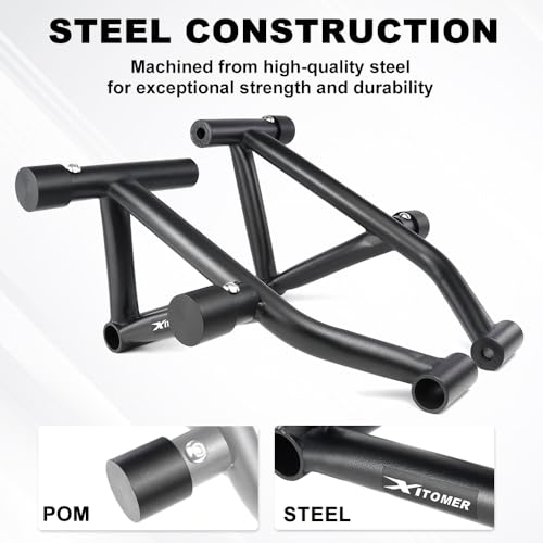 Xitomer Highway Crash Cage Motorschutz, kompatibel mit MT-09 / SP 2021-2023 MT09 MT 09 SP Stahl Sturzbügel Motorrad Stunt Engine Guard Rahmenschutz