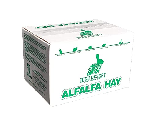 High Desert Alfalfa Hay - Dried Natural Alfalfa Hay For Rabbits, Guinea Pigs, Chinchillas, And Ferrets - Protein And Fiber Rich Food For Small Animals - Healthy Pet Food #TOP2