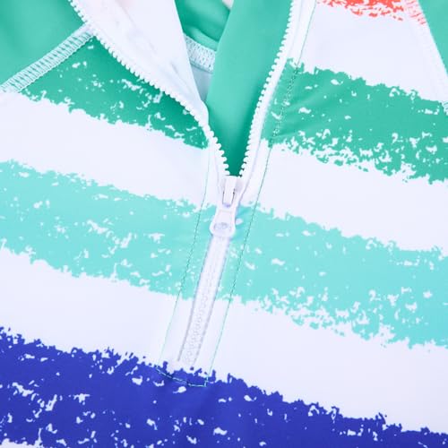 18 Month Swimsuit Baby Boy Shark Crab Bathing Suit for Toddler Boys 12-18 Months One Piece Swim Suit with Sun Hat Long Sleeve Swimwear