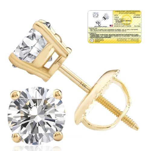 MAX + STONE Lab-Grown Diamond Stud Earrings Image