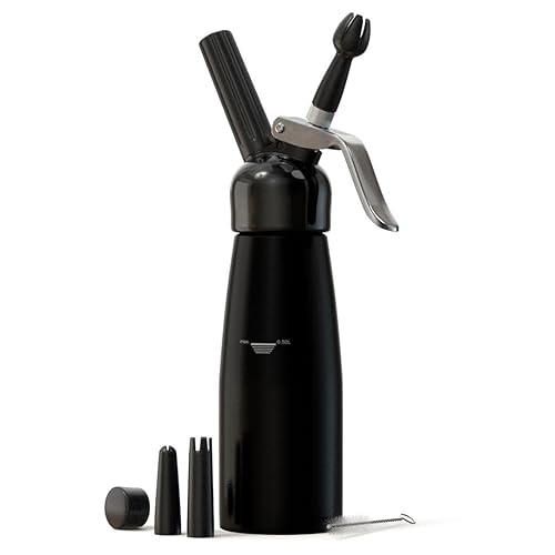 Professional Cream Whipper – 500ml Aluminum Cream Dispenser with Silicone