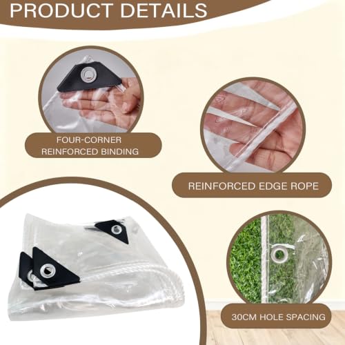 Lona impermeable de PVC para evitar daños por heladas en el jardín 4