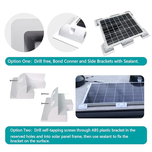 image for HULKNPE Solar Panel Mount Screwless Solar Panel Mounting Brackets Kit 