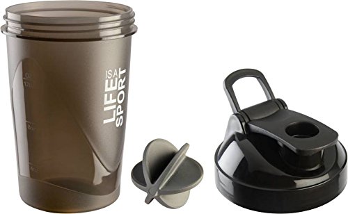 CP BIGBASKET Protein Gym Shaker Bottle 400ML (Black)