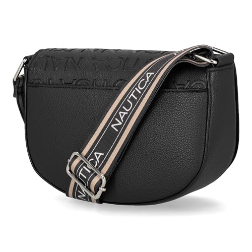 Image of Nautica Delray Flap Crossbody Purse Womens Shoulder Bag, Magnetic Snap Closure Pocket, Small Travel Handbag, Adjustable Strap