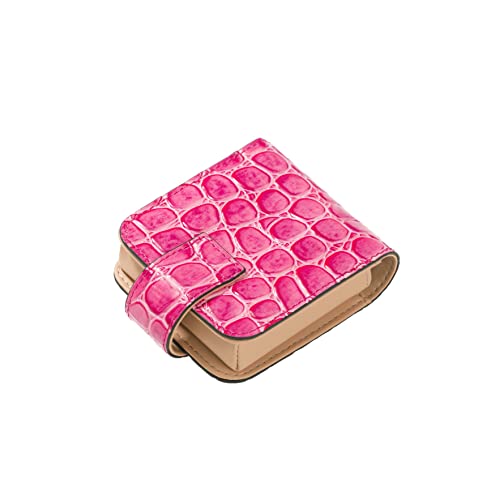 Cockatoo Leather Lipstick Case with Mirror Makeup Holder Portable Small Cosmetic Bag for Women More Colors2