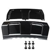 WFLNHB Front and Rear Lower Skid Plate Bumper Trim Guard Replacement for Range Rover Sport 2014 2015 2016 2017 Black