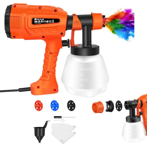 Fence Sprayer, Electric Paint Sprayer Handheld Garden Fence Sprayer 3 Patterns Handheld Paint Sprayer for Furniture, Home Interior and Exterior, Cabinets, House, Fence, Ceiling