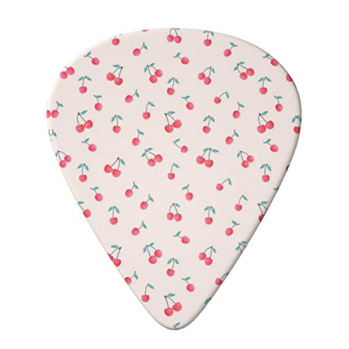 Lovely Sweet Red Cherry Lot de 6 médiators pour guitare acoustique, guitare électrique, basse, ukulélé – fins, moyens et… - Les Beatles, Paul McCartney, John Lennon, RIngo Starr, George Harrison Lovely Sweet Red Cherry Lot de 6 médiators pour guitare acoustique, guitare électrique, basse, ukulélé – fins, moyens et… – Image 4