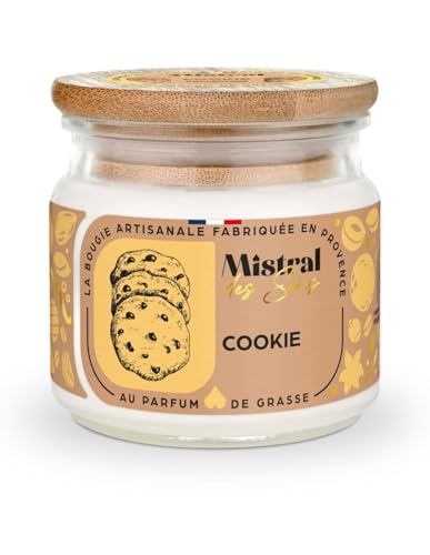 Bougie Parfumée Artisanale "Cookie" 40 heures 150ml | Mistral des Sens