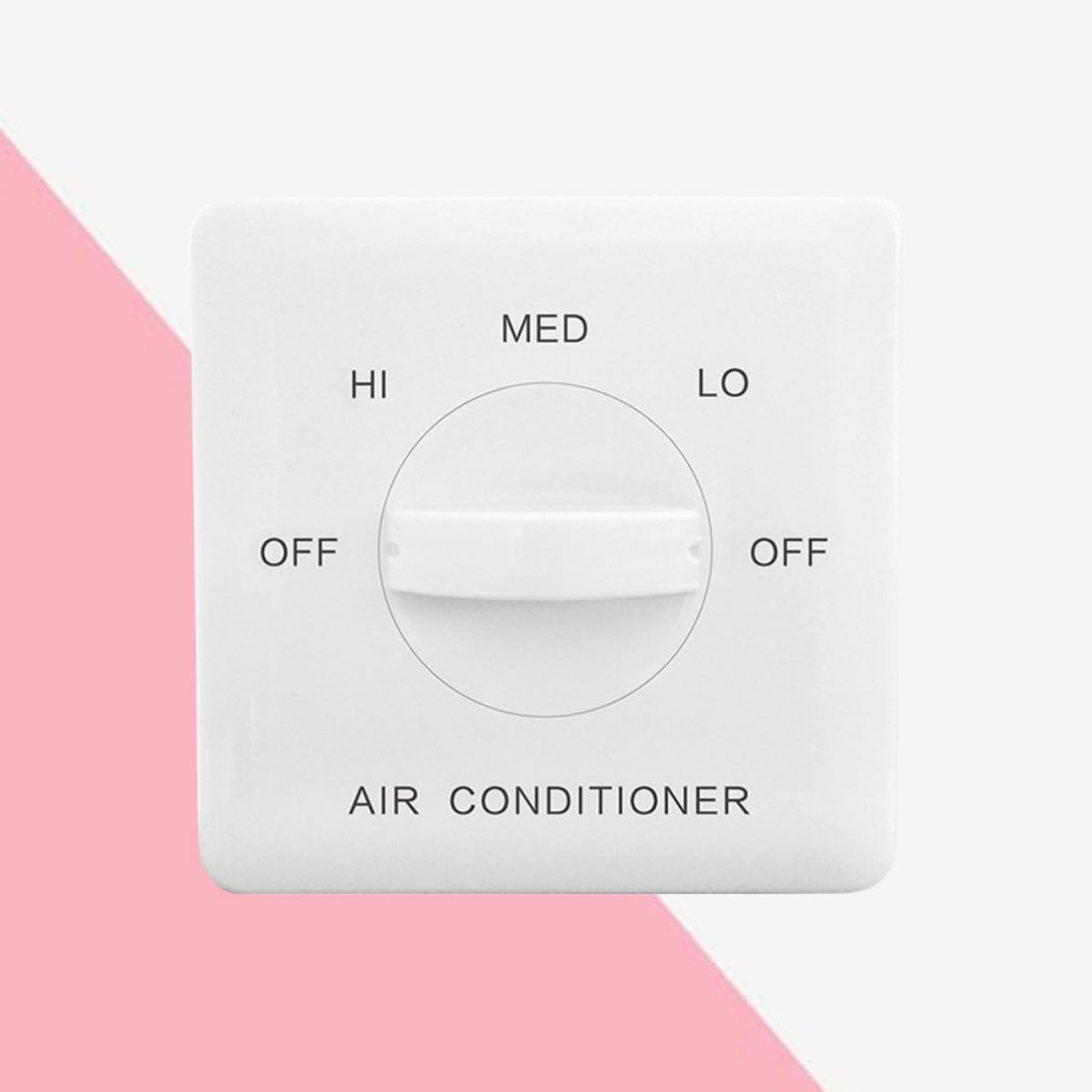 Interruttore Fan Coil Termostato Ventilconvettori e Comando Parete per Fancoil, Pannello di Controllo Temperatura per Ambienti Residenziali, Montaggio Semplice