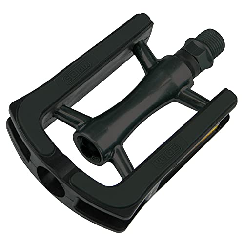 Vp Black Non-slip Platform Pedals 81x93 Mm With Boron Axle And Reflectors