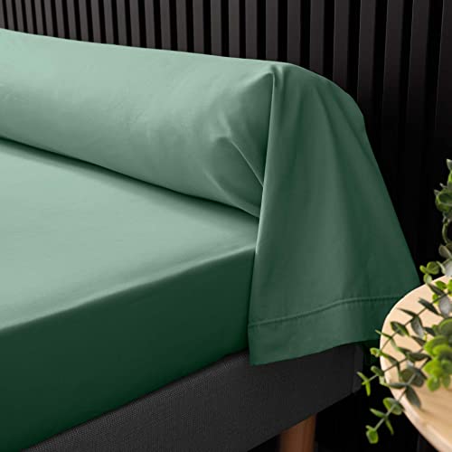 douceur d'intérieur, Linden Percale 100% Cotton Percale Bolster Cushion Cover 85x185cm, Lime Green, 85 x 185 CM - Image 3