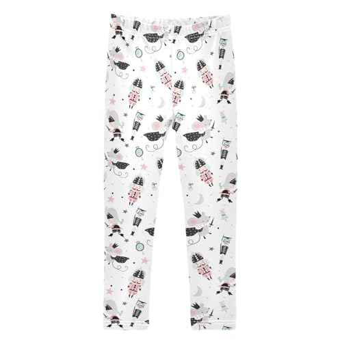Girls Leggings Soft Toddler Ankle Length Bottoms Christmas Nutcracker Mouse King Kids Dance Yoga Pants 4-10 Years