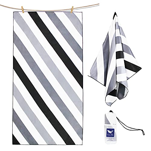 Whale Flotilla 4 Pack Quick Dry Beach Towels Oversized (35"X70"), Microfiber Sand Free Beach Towel Set For Kids And Adults, Extra Large Compact Pool Travel Towel, Multicolors #TOP1