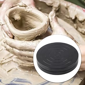 Clay Turntable, 7in Sculpting Wheel Plastic Turntable Handmade Craft Clay Plastic Turntable Ceramic Pottery Sculpture Tool Accessories (Diameter 17.8)