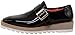 Enzo Romeo FREL Men's Patent Monk Strap Buckle Slip On Loafer Dress Shoes (Black, US Footwear Size System, Adult, Men, Numeric, Medium, 11)